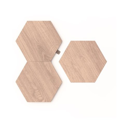 Nanoleaf Elements Wood Look Hexagons Expansion Pack (3 panels) Nanoleaf | Elements Wood Look Hexagons Expansion Pack (3 panels) - 2